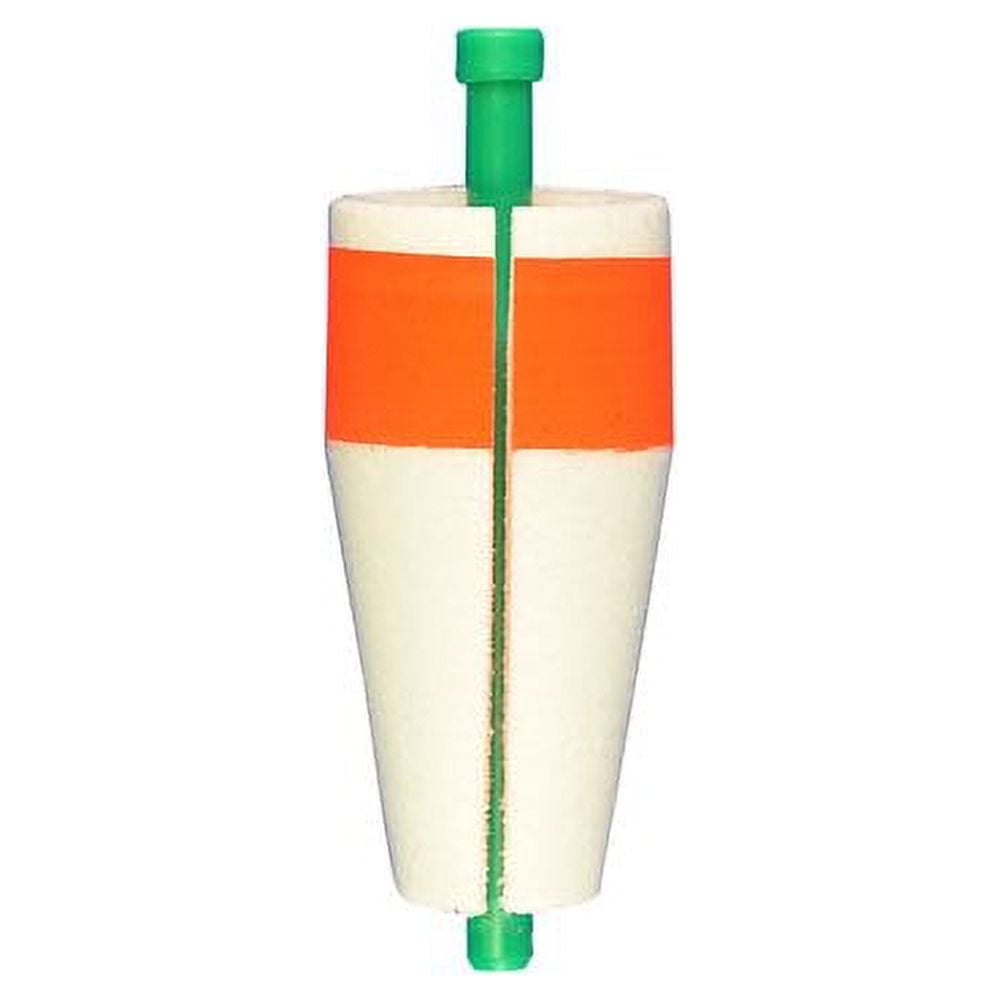 (4 pack) Comal Weighted Popping Fishing Float, Red/White, 3-inch