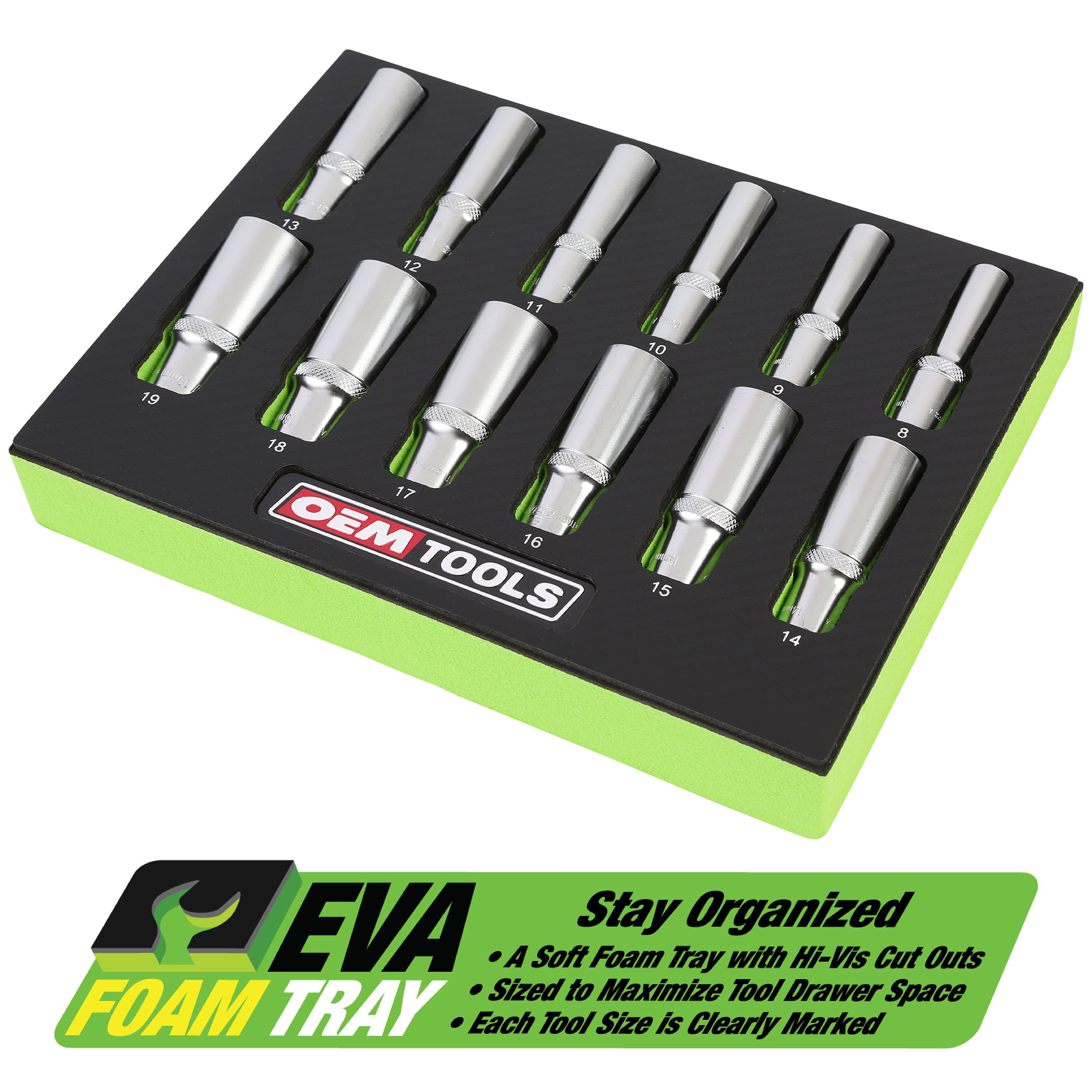 OEMTools 12 Piece 3/8" Deep Socket Set (Metric)
