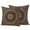 Dark Brown, variant on 2 Pack Outdoor Waterproof Throw Pillow Covers,Abstract Brown Flowers Decorative Square Pillow Case Patio Pillowcases for Chair Couch Sofa 16x16in