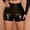 Black, variant on DuoJiaJ Women's High Waisted Leather Shorts Black Pu Leather Shorts Black L