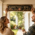 thumbnail image 3 of Love You, Goodbye Wall Decorations And Ornaments - 12x4 Inches Wooden Sign "Love You, Bye" Home Decor Art for Living Room, Bedroom, Kitchen, Gifts, 3 of 5