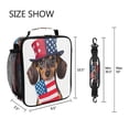 thumbnail image 5 of ALAZA Dog with Star Hat Lunch Box Insulated Lunch Bag Reusable Thermal Cooler Tote School Picnic, 5 of 6