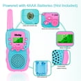 thumbnail image 3 of Walkie Talkies OBUBY de 3 a 12 años para niños con un alcance de 3 km, paquete de 3, 3 of 7