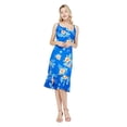 thumbnail image 1 of Hawaii Hangover Robe à Volants Sirène Hawaïenne pour Femmes 2TG Hibiscus Bleu, 1 of 5