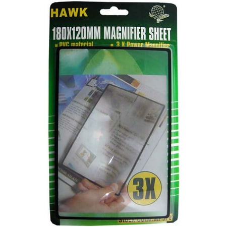 MAXIMIZE 3X Fresnel Magnifier Sheet | 5.5" x 7.5" (14 cm x 19.1 cm) | Premium PVC | Portable & Lightweight | Ideal for Fine Print & Map Reading