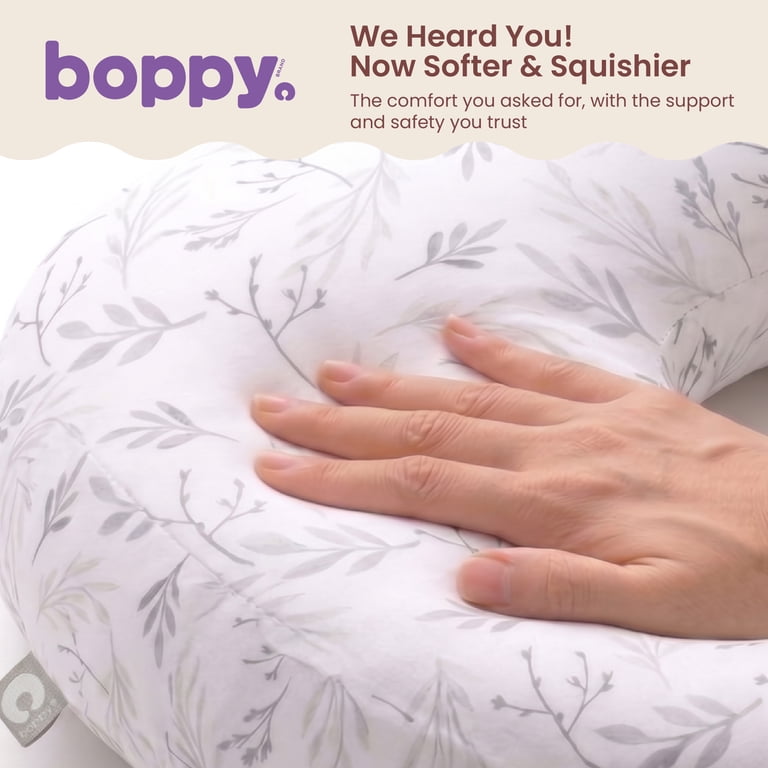 Boppy Nursing Pillow, Peach Floral Trellis photo 6