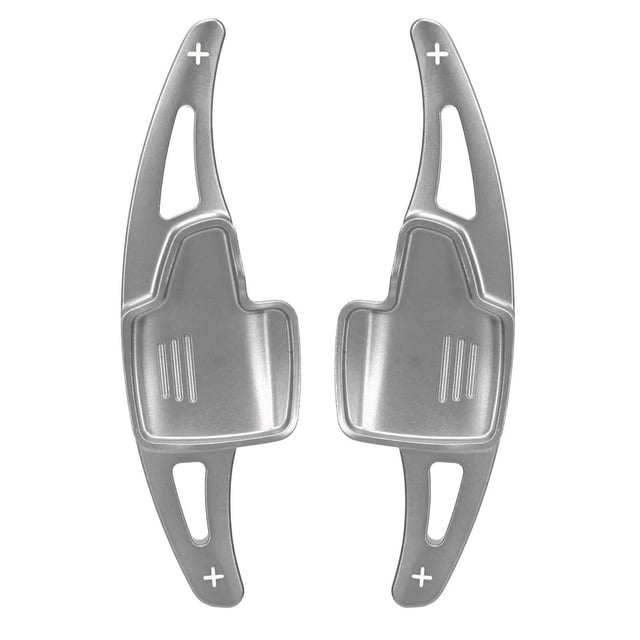 TKSE Paleta De Cambio De Volante, Paleta De Cambio De Volante De Aleación De Aluminio Juego De Cubierta De Ajuste De Palanca De Cambios Extendida Reemplazo Para Ford Focus Kuga EcoSport(Silver)