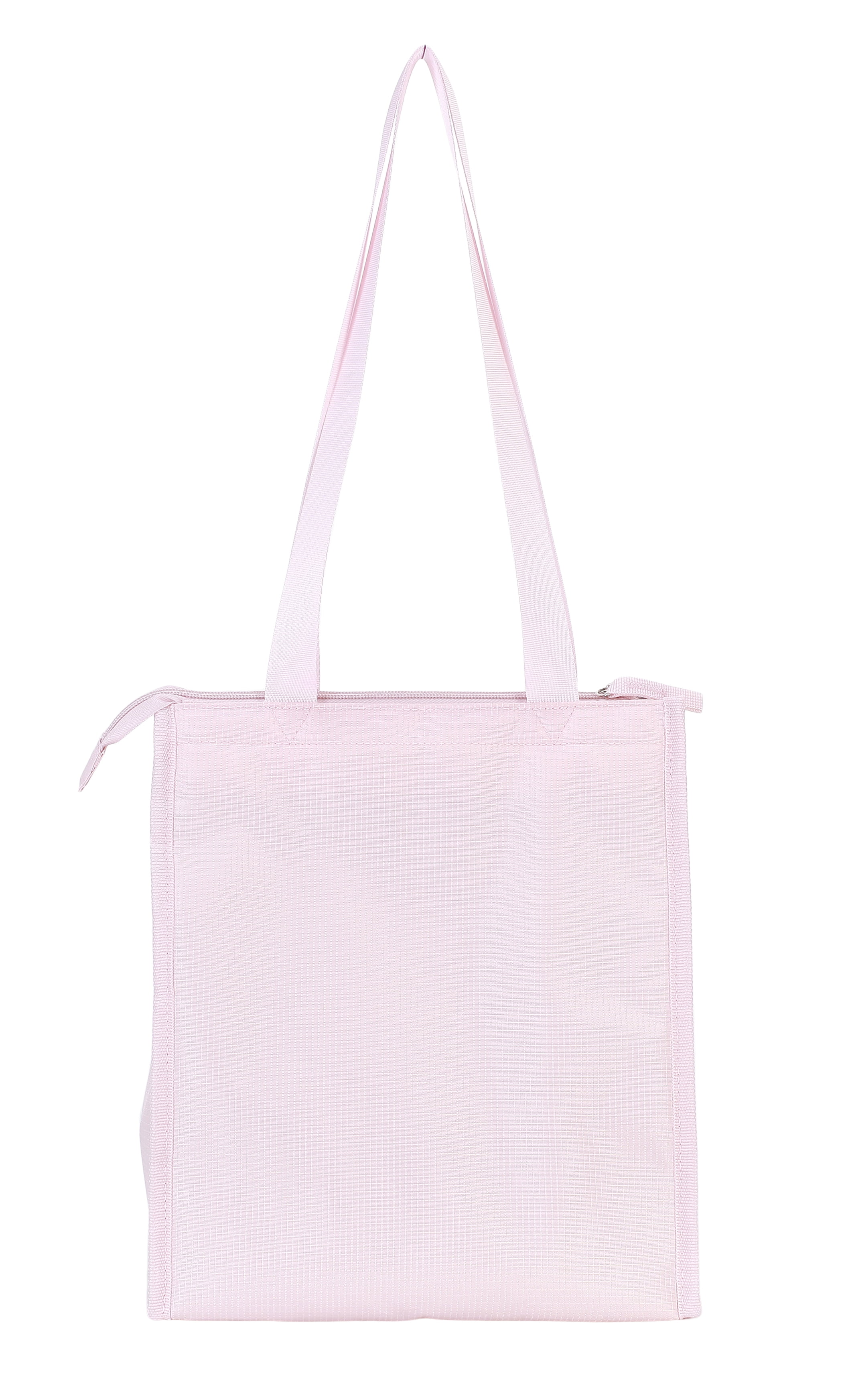 Mainstays Pink Polyester Zippered Reusable Lunch Bag