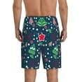 thumbnail image 3 of Gaeub Christmas Printed Men's Short Pajama Pants, Lightweight Lounge & Sleep Bottoms Keep You Cool - Large, 3 of 9