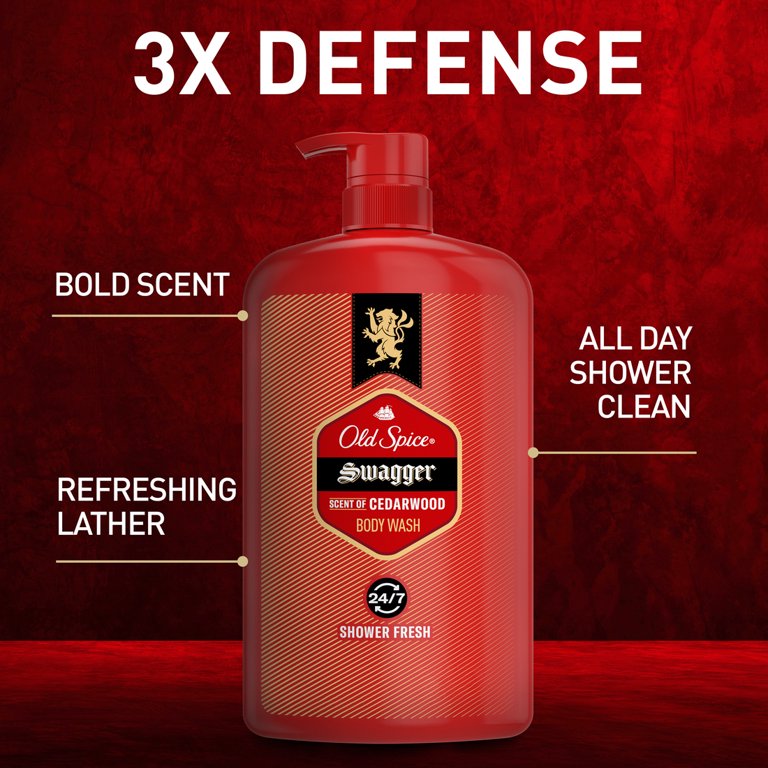 Old Spice Swagger Body Wash for Men 33.4 fl oz with Lime and