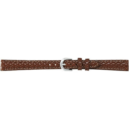 Timex Ladies Genuine Woven Leather Brown 12mm Watch Strap
