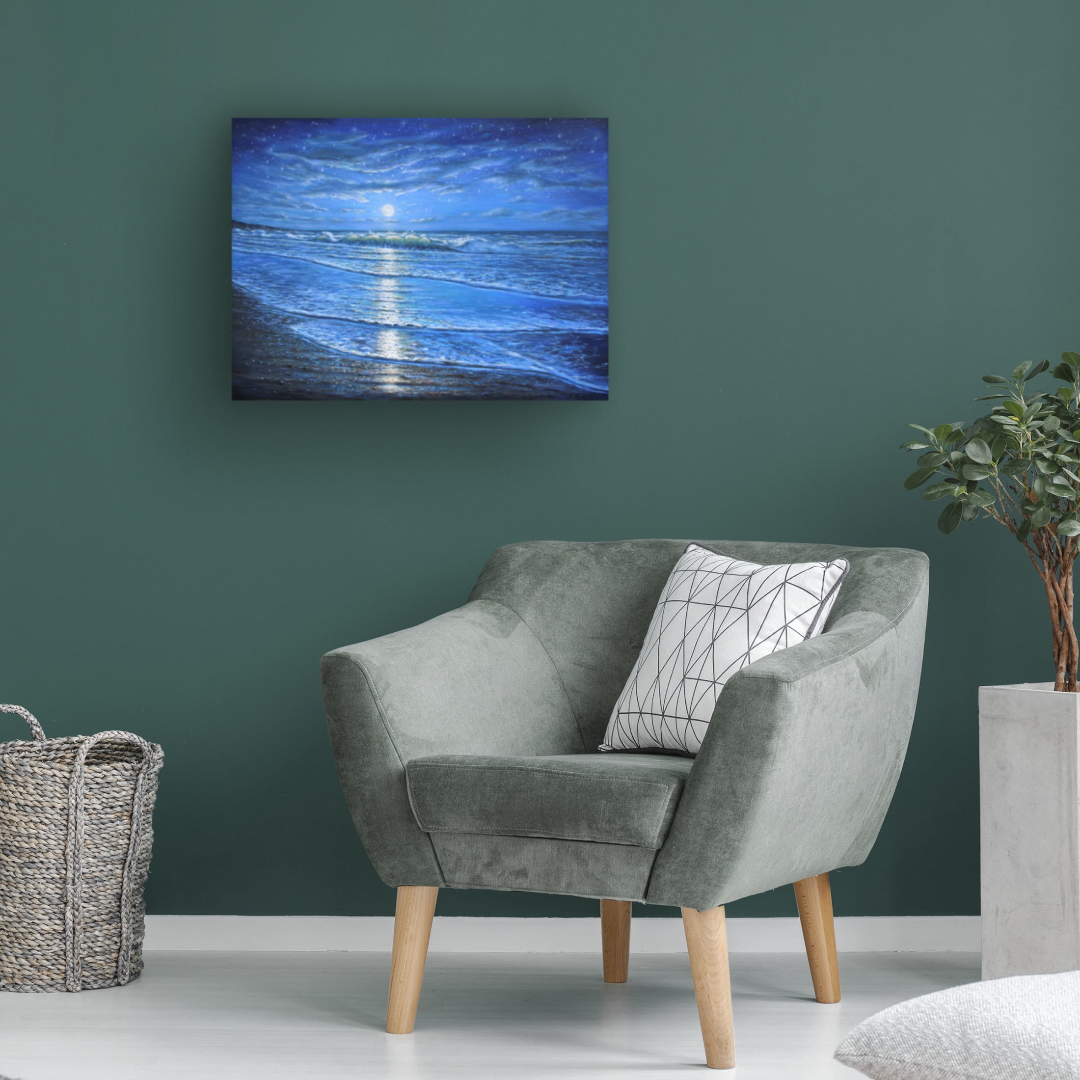 Canvas Wall Art - Bruce Dumas 'The Evening Show' Wall Art for Living Room, Bedroom, or Office Décor by Trademark Fine Art - 19 x 14 Inches