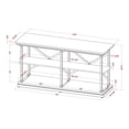 thumbnail image 6 of Furniture of America Drewden Metal 2pc Console Table and Bookcase Set in Gray, 6 of 7
