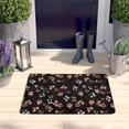 thumbnail image 2 of Pioneer Flower Floral Print Flannel Non Slip Door Rugs,Washable Door Mats Indoor,Decorative Door Mats,Dirt-Resistant and Absorbent Doormat for Entrance,Bedroom,Kitchen,Bathroom,23.5"x16", 2 of 5
