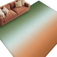 thumbnail image 2 of Gradient Sage Green Washable Living Room Rugs 5'x7', Modern Minimalist Green Orange Ocean Beach Low Pile Throw Large Area Rugs Non-Slip Sturdy Edge Binding Carpet for Dining Room Bedside Kitchen, 2 of 9