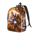 thumbnail image 1 of Disketp Cute Cat Sunflower Mochila de Lona Estampada, Mochila Escolar de Viaje Ligera para Estudiantes y Portátil-Medium, 1 of 5