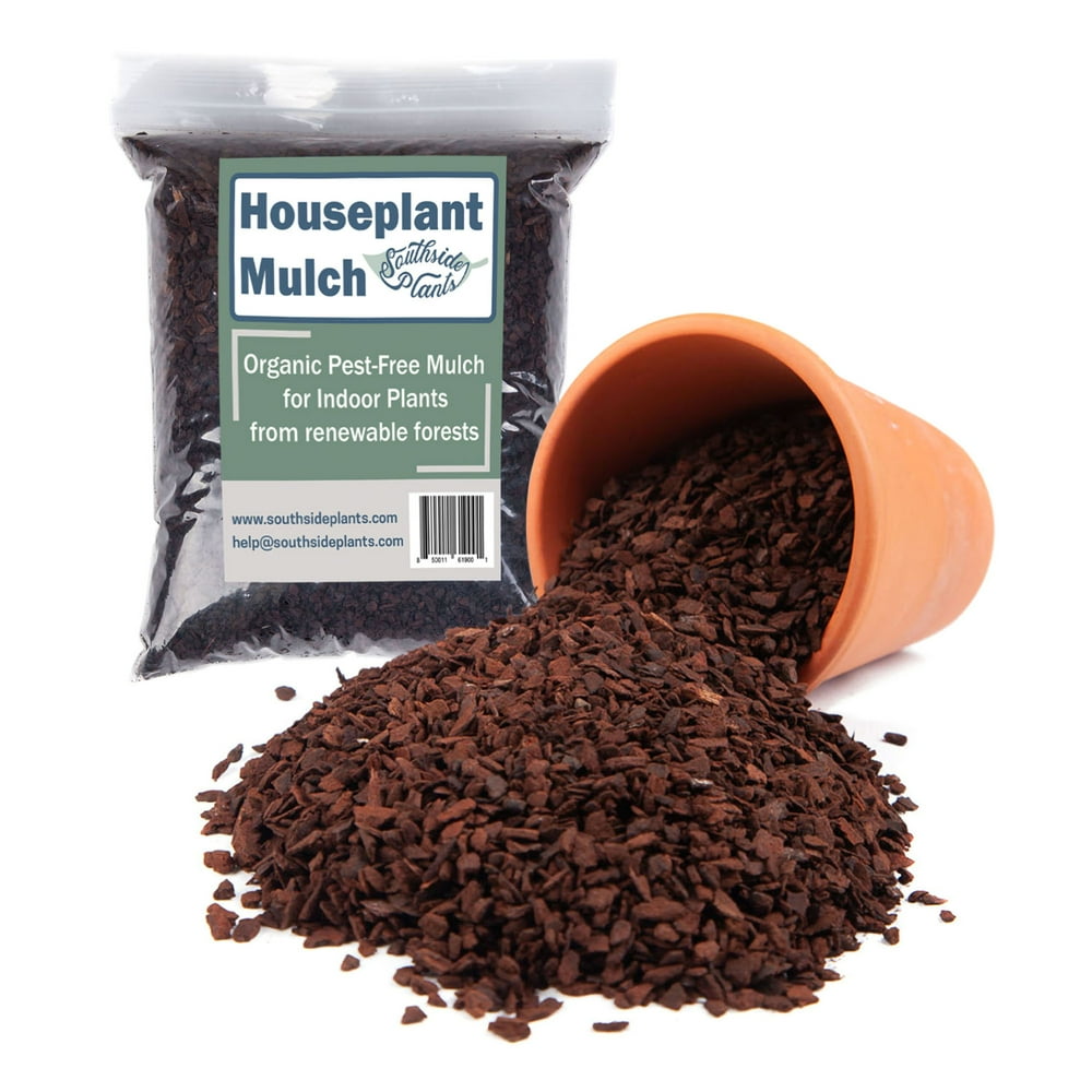 Organic Houseplant Mulch Very Fine Pine bark Wood Chips for Indoor