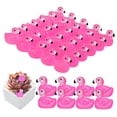 thumbnail image 6 of Raindrops 100Pcs Tiny Animals Mini Resin Flamingo Figurines MultiColored Whimsical Design For Home Decor, 6 of 8