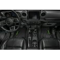 thumbnail image 4 of Flextread Floor Mats for 18-24 Jeep Wrangler JLU - Mopar Licensed Factory Fit - Black w/ Blue Sahara Insert - 100% Made in USA, 4 of 5