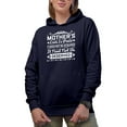thumbnail image 2 of Mother's Love Is Peace, It Need Not Be Acquired, It Need Not Be Deserved, Navy Blue Hooded Sweatshirt or Hoodie, 3XL, 2 of 5