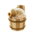 thumbnail image 1 of Bulk Buys OD885-8 Bath Set In Wood Barrel, 1 of 1