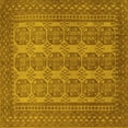 thumbnail image 1 of Ahgly Company Machine Washable Indoor Square Persian Yellow Traditional Area Rugs, 8' Square, 1 of 4