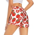 thumbnail image 3 of Disketp Hand Drawn Tomatoes Print Women's Shorts Workout Shorts for Athletic Gym Running Shorts with Phone Pockets Medium, 3 of 8