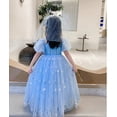 thumbnail image 5 of WIBACKER 1-8Y Girls Sequin Princess Dress up Costume Dress with Cape, Birthday Party Fancy Dresses for Halloween Cosplay Christmas, 5 of 14