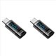 thumbnail image 5 of 2X Adaptador USB C, Pantalla LED de Potencia, 140 W, 40 Gbps, 8 K, Extensión USB C, Conector Tipo C PD3.1, Medidor de Potencia Tipo C, Color Negro, 5 of 8