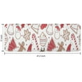 thumbnail image 7 of White Christmas Cookie Pattern Kitchen Rug Mat,Kitchen Runner Rugs Non Skid Washable,Decorative Kitchen Floor Mats for Kitchen,Sink,Laundry,17"x47.2", 7 of 7