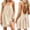 Beige, variant on Sundresses for Women Backless Sleeveless Mini Dresses Summer Outdoor Vacation Beach Dresses, S-3XL