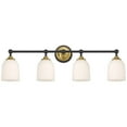 thumbnail image 5 of Possini Euro Design Possini Euro Zaragoza 32" Wide Gold and Black 4-Light Bath Light, 5 of 9