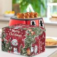 thumbnail image 3 of Christmas Toaster Cover Stain Resistant Dust Cover Cartoon Snowman Toaster Cover Fit 4 Slice Toaster Lightweight Kitchen Appliance Cover with Top Handle, 3 of 7