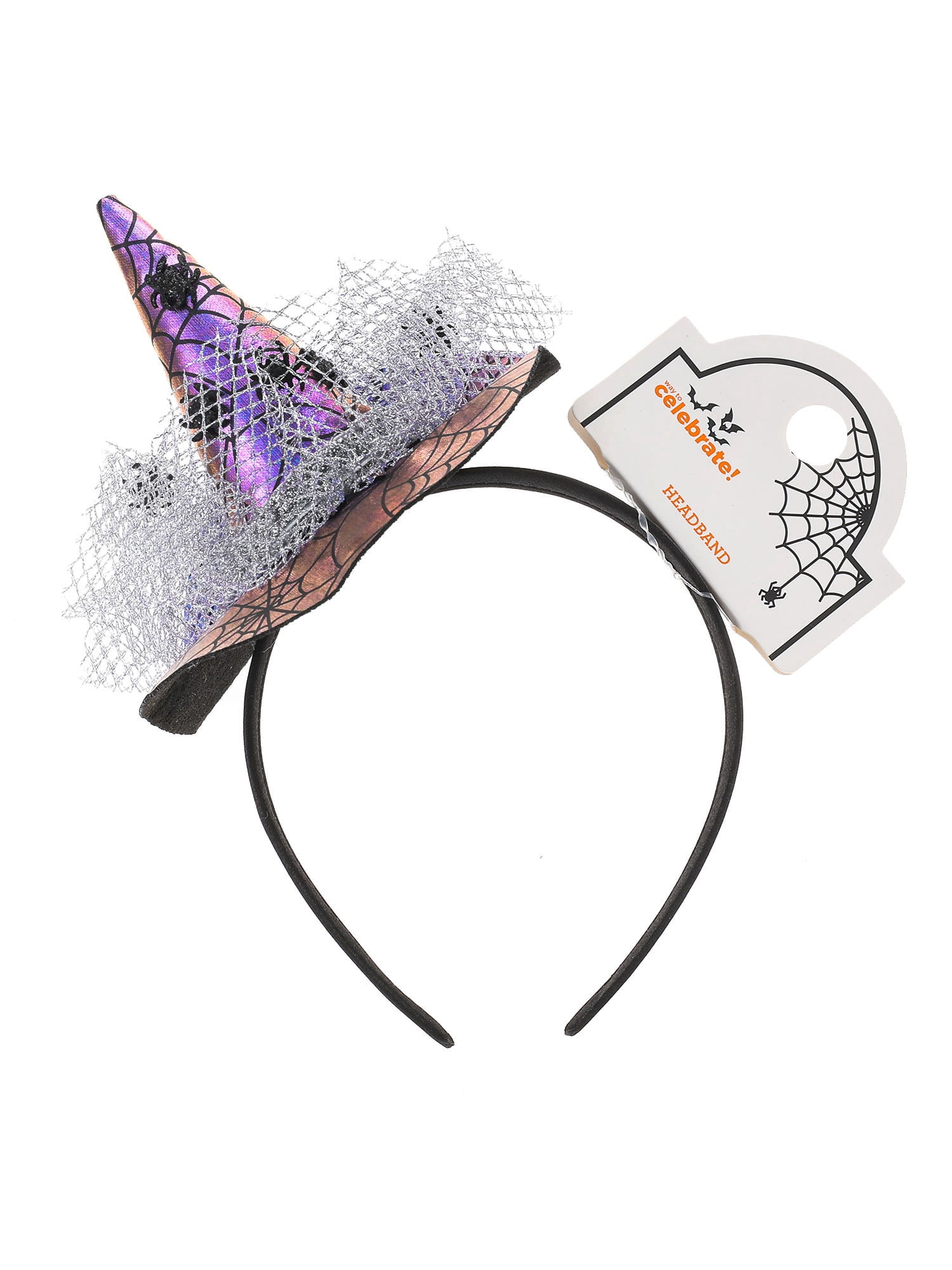 Way To Celebrate Halloween Women's Embellished Witch Hat Headband
