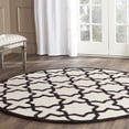 thumbnail image 2 of SAFAVIEH Cambridge Liz Geometric Wool Area Rug, Ivory/Black, 4' x 6', 2 of 10