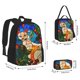 thumbnail image 2 of Fotbe Stained Glass Cat Art Set Escolar 3 en 1 para Niños - Mochila Duradera con Lonchera Aislante y Estuche para Lápices - Mochila Escolar para Niños y Niñas, 2 of 7
