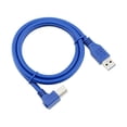 thumbnail image 3 of USB 3.0 A Male to Right 90 Degrees Angle USB 3.0 Type-B Male High Speed Printer Cable, Cable Length: 2m, 3 of 4