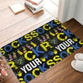 thumbnail image 4 of Yiaed Rock Your Socks Print Flannel Doormat Mat Outdoor Indoor Door Mats, Non Slip Durable Entrance Rugs for Outside Entry, Porch, Resist Dirt, 16"x24", 4 of 7
