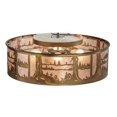 thumbnail image 5 of Meyda Tiffany 148476 Quiet Pond 4 Light 22" Wide Semi-Flush Drum Ceiling Fixture - Copper, 5 of 5