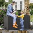 thumbnail image 6 of TROPOW 130 Gal Resin Deck Box, Waterproof Lockable Outdoor Storage Box, Versatile Outside Container for Package Parcels, Patio Furniture Cushions, Garden Tools & Pool Accessories, 6 of 7