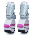 thumbnail image 5 of Joyfay Jumping Shoes XX-Large Fitness Bounce Boots for Unisex Children Adults Silver Shell 3pcs Buckles 3pcs Rose Pink Springs, 5 of 9