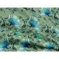 thumbnail image 4 of oneOone Rayon Light Green Fabric Florals Diy Clothing Quilting Fabric Print Fabric By Yard 56 Inch Wide, 4 of 6