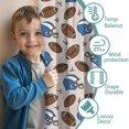 thumbnail image 3 of Blackout Kids Curtains,Beige Background Football Helmets Pattern Childrens Insulated Curtains Set Of 2,Bedroom Essentials,Toddler Room Decor 42"x84", 3 of 5