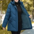 thumbnail image 5 of ZQUUVOU Women's Winter Puffer Coat Casual Loose Fashion Hooded Zipper Long Cotton Padded Coat Outerwear with Pocket Blue, 5 of 8