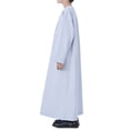 thumbnail image 6 of Otqutp Boys Arab Thobe Muslim Kaftan Kids 𝗜slamic Clothing Ethnic Trim Ramadan Prayer Clothing Long Sleeve Arabic Robe Dress, 6 of 7