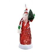 11" LED Lighted Color Changing Santa Claus with Tree Christmas Snow Dome