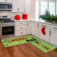 thumbnail image 6 of Merry Christmas Kitchen Rugs and Mats Set of 2, Believe Christmas Kitchen Decor Mat Non Slip Rugs Outdoor Doormat Cushioned Christmas Runner Rug for Kitchen Farmhouse - 17"x 29" & 17"x 47", 6 of 6