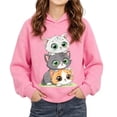 thumbnail image 3 of akafmk Girls Graphic Hoodies Lightweight Hoodie Sweatshirt Long Sleeve Pullover Tops Cute Versatile Fall Clothes, Size 5-6 Years, 3 of 7