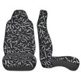 thumbnail image 4 of Fotbe Numbers Pattern Automotive Seat Covers for Cars Trucks and SUVs – Car Seat Covers for Front Seats,Protective Seat Covers,Vehicle Seat Covers, Set of 2, 4 of 9