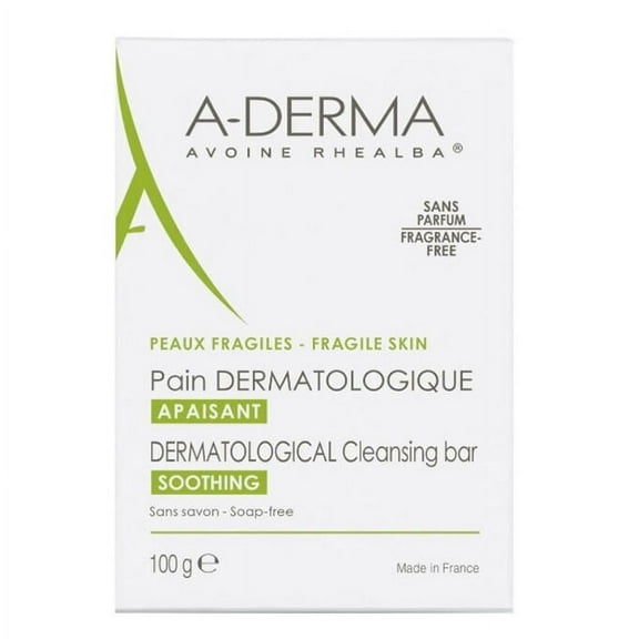 A-Derma Dermopan Soothing Soap Bar – 100g | Gentle Cleansing Bar for Sensitive Skin